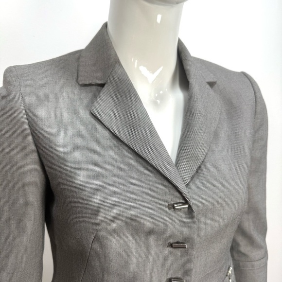 Kasper Gray Midi Skirt Suit - Picture 2 of 15